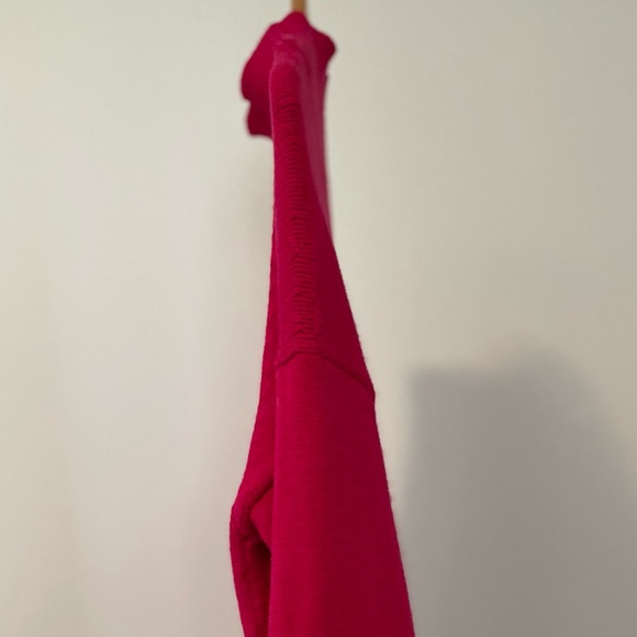 Anthropologie Maeve Hot Pink Crystal Tunic Turtleneck Sweater - Picture 3 of 12